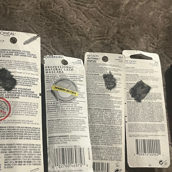 Covergirl,Revlon , L’Oréal - Mascara & Liquid Liner ,& Lip L. Lot -5 New - Picture 3 of 16